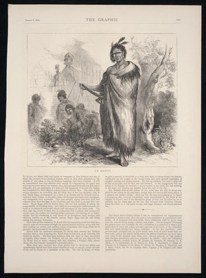 [Spiller, T R], fl 1800s :Te Kooti. The Graphic, January 8, 1870, [page] 141
