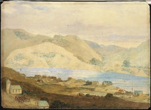 Brees, Samuel Charles, 1810-1865 :[The town of] Petre Wanganui. [1844?].