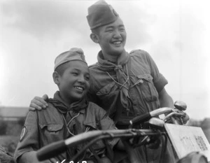 Japanese boy scouts, Yamaguchi, Japan