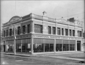 International Harvester Company building, corner of Lichfield Street and Bedford Row, Christchurch
