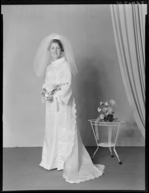 Unidentified bride, probably Gallagher family wedding