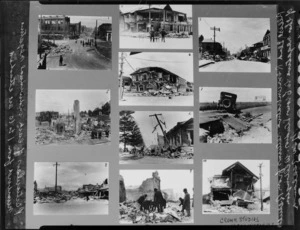 1931 Hawke's Bay earthquake, group of photographs taken after the earthquake, Napier