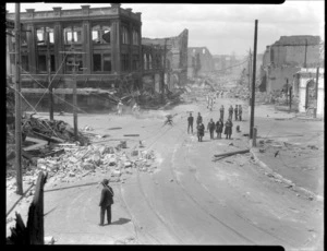 1931 Hawke's Bay earthquake, Hastings Street and Browning Street, Napier