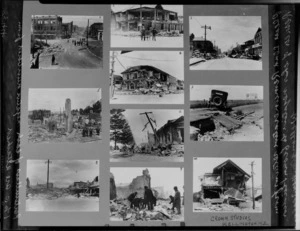 1931 Hawke's Bay earthquake, group of photographs taken after the earthquake