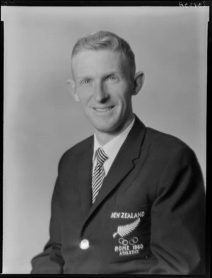Murray Halberg, athlete with New Zealand Olympic team, Rome 1960