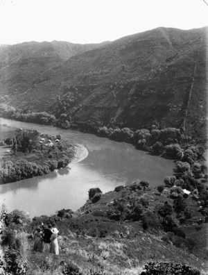 Overlooking the Whanganui River and surrounding countryside