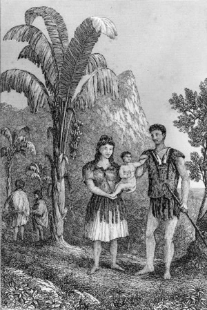 [Batty, Robert, (Lieutenant-Colonel)], d 1848 :[George Young & his wife (Hannah Adams) of Pitcairns Island. Drawn and etched by Lieut. Col. Batty. From sketches by Lieut. Smith of H. M. S. Blossom. London, John Murray, 1831]