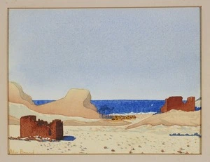 Broad, Allen Aubrey Augustin Evelyn, 1918-1996 :[The ruins on the coast, near Alexandria, 1942]
