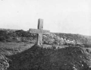 The grave of Sergeant W R Richardson, Gallipoli, Turkey
