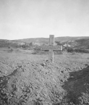 The grave of Sergeant W R Richardson, Gallipoli, Turkey