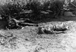 Dead German paratroopers, Crete
