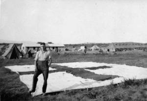 A H Thomas (photographer) : 7th General Hospital, Crete, with Red Cross flag