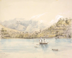 Bent, Thomas, 1833?-1887 :Matapou, Havannah Harbour, Island of Vate. July 10th, 1858.