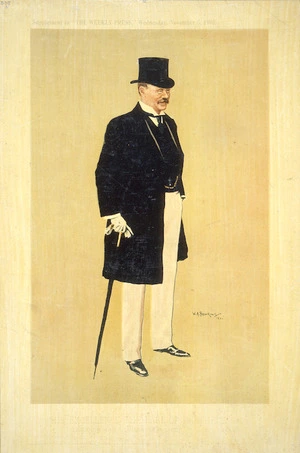 Bowring, Walter Armiger, 1874-1931 :His excellency the Earl of Ranfurly .. The Christchurch Press Company; [drawn by] W A Bowring, 1901. Christchurch, 1901.