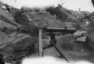 A machine gun, Gallipoli, Turkey