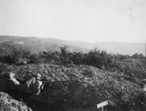View from a trench, Gallipoli, Turkey