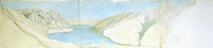 Haast, Johann Franz Julius von, 1822-1887: Lake Hawea from mouth of Hunter River. 17 April 1863.