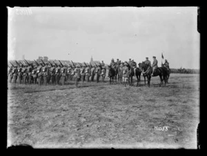 The Prince of Wales reviewing New Zealand troops in Beauvois, World War I