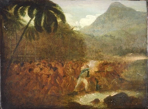 Artist unknown :[The death of Captain Cook at Kealakekua Bay 179-?]