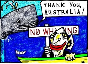 Doyle, Martin, 1956- :Whales salute Ozzie battlers. 1 April 2014