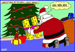 Ekers, Paul, 1961- :Christmas at Michael Laws' house. 22 December 2009