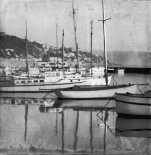 View of boats, Oriental Bay, Wellington