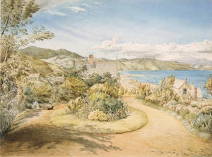 Igglesden, Charles Moore 1832-1920 :[View looking from Captain Sharp's garden, Wellington]. Dec. 1868.