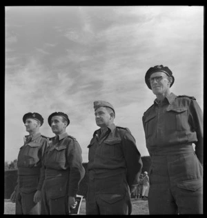 Reverends Spence, Somerville, Champion and Gourdie in Maadi, Egypt, during World War 2