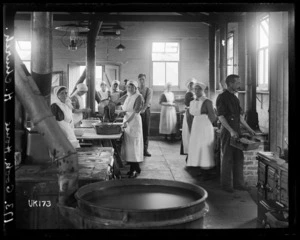 The cookhouse at Hornchurch Convalescent Hospital, England, World War I
