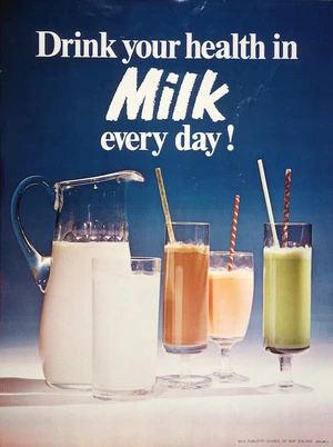 Milk Publicity Council of New Zealand :Drink your health in milk every day! [1968?]