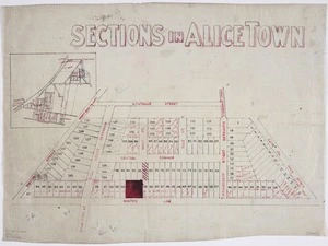 [Creator unknown] :Sections in Alicetown [ms map]. 1906.