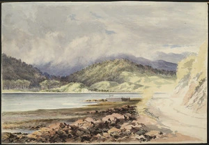 [Barraud, Charles Decimus], 1822-1897 :[Porirua near the entrance to Horokiwi Valley. 186-?]