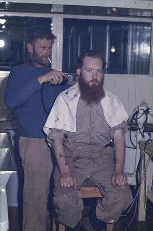 Barbering on Campbell Island