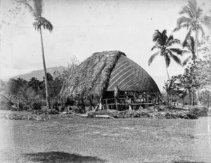 Building a dwelling in Apia, Western Samoa