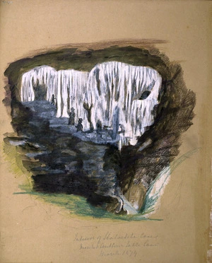 [Thomas, E. A. C.] b. 1825 :Interior of stalactite caves. Mount Arthur table land. March 1879