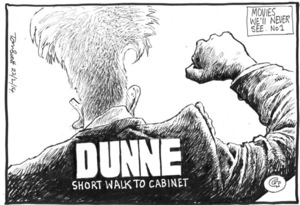 Scott, Thomas, 1947- :Dunne short walk to cabinet. 22 February 2014