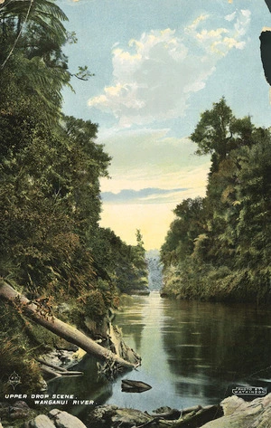 Watkinson, Arthur Edgar, 1882?-1918 :Upper drop scene, Wanganui River