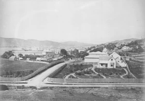 Mundy, Daniel Louis, 1826-1881: Wellington from the corner of Museum and Sydney Streets