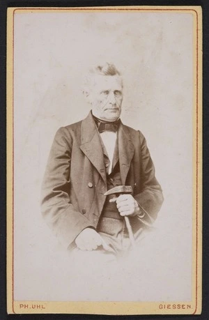 Uhl, Philipp, active 1860s-1880s: Portrait of August Wilhelm von Klipstein