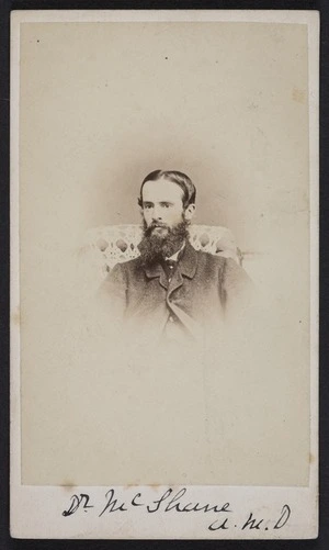 Webster, Hartley (Auckland) fl 1852-1900 :Portrait of Dr McShane MD