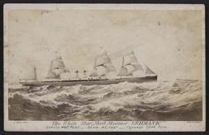 Walters, S fl 1800s :Photographic of `The White Star Mail Steamer, Germanic'