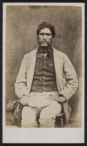 Webster, Hartley (Auckland) fl 1852-1900 :Portrait of Wiremu Patera