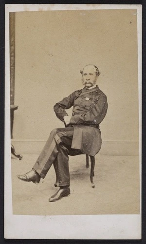 Webster, Hartley (Auckland) fl 1852-1900 :Portrait of Major Paul