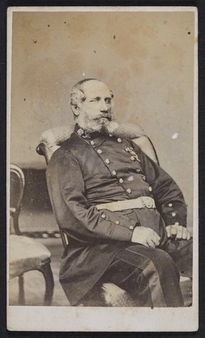 Webster, Hartley (Auckland) fl 1852-1900 :Portrait of Col. Waddy 50 Reg