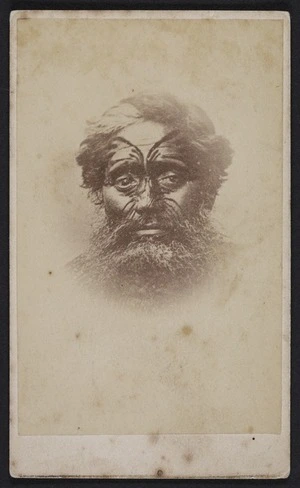 Webster, Hartley (Auckland) fl 1852-1900 :Portrait of Kereopa Te Rau