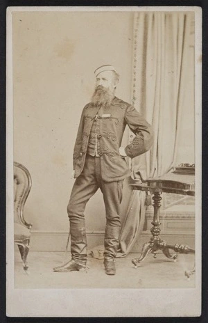 Webster, Hartley (Auckland) fl 1852-1900 :Portrait of Col. Carey