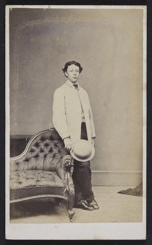 Webster, Hartley (Auckland) fl 1852-1900 :Portrait of unidentified man