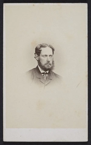 Webster, Hartley (Auckland) fl 1852-1900 :Portrait of Henry Havelock Allen (Sir)