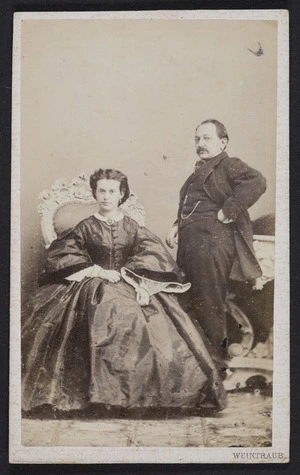 Weintraub, Guglielmo, 1837-1884: Portrait of Anton Jelinek and his wife
