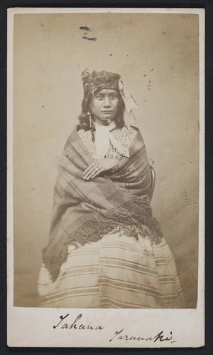 Webster, Hartley (Auckland) fl 1852-1900 :Portrait of Meri Tahana
